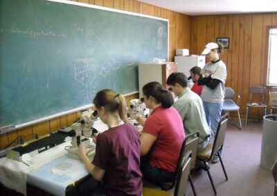 Advanced reproduction class at farm-"training the eyes"